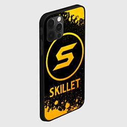 Чехол для iPhone 12 Pro Skillet - gold gradient, цвет: 3D-черный — фото 2