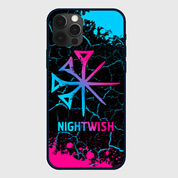 Чехол для iPhone 12 Pro Nightwish - neon gradient, цвет: 3D-черный