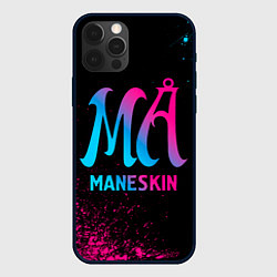 Чехол для iPhone 12 Pro Maneskin - neon gradient, цвет: 3D-черный
