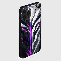 Чехол для iPhone 12 Pro Броня адская и райская фиолетовая, цвет: 3D-черный — фото 2