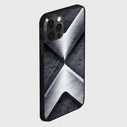 Чехол для iPhone 12 Pro Стальные блоки, цвет: 3D-черный — фото 2