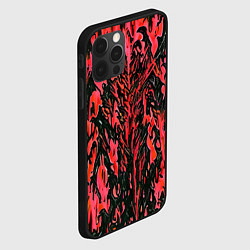 Чехол для iPhone 12 Pro Демонический доспех красный, цвет: 3D-черный — фото 2