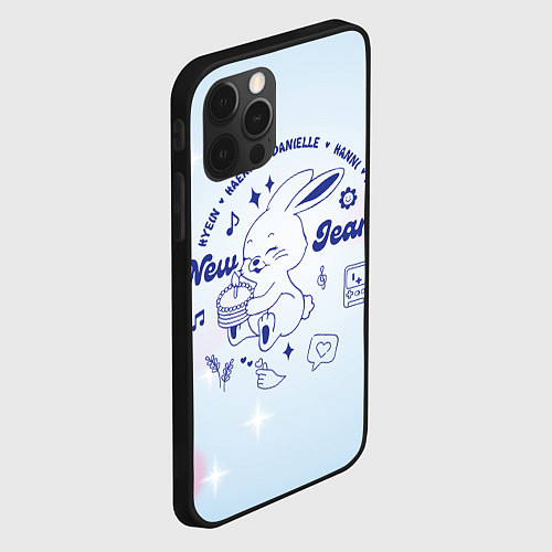 Чехол iPhone 12 Pro Newjeans bunny / 3D-Черный – фото 2