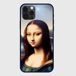 Чехол для iPhone 12 Pro Нейросеть - азиатская Мона Лиза, цвет: 3D-черный