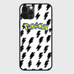 Чехол для iPhone 12 Pro Pokemon zippy, цвет: 3D-черный