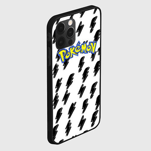 Чехол iPhone 12 Pro Pokemon zippy / 3D-Черный – фото 2