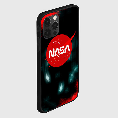 Чехол iPhone 12 Pro NASA космос краски / 3D-Черный – фото 2