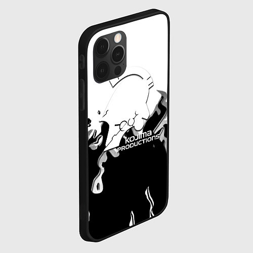 Чехол iPhone 12 Pro Kojima Productions black flame / 3D-Черный – фото 2