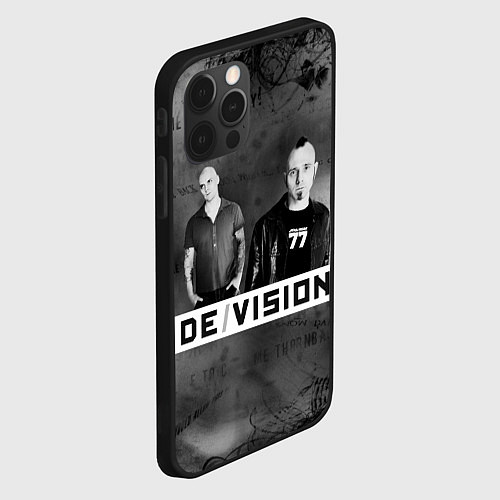 Чехол iPhone 12 Pro Devision - a band from germany / 3D-Черный – фото 2