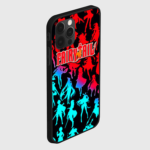 Чехол iPhone 12 Pro Хвост Хвеи anime / 3D-Черный – фото 2