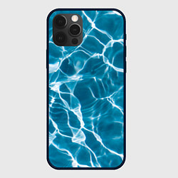 Чехол для iPhone 12 Pro Кристально чистая вода, цвет: 3D-черный