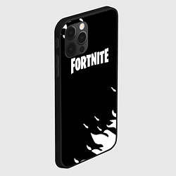 Чехол для iPhone 12 Pro Fortnite fire flame, цвет: 3D-черный — фото 2