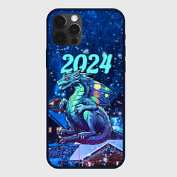 Чехол для iPhone 12 Pro Волшебный дракон 2024, цвет: 3D-черный