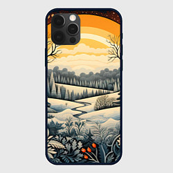 Чехол для iPhone 12 Pro Сказочный узор, цвет: 3D-черный