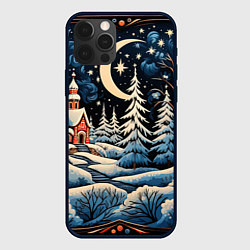 Чехол для iPhone 12 Pro Морозное утро, цвет: 3D-черный