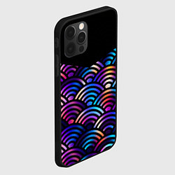 Чехол для iPhone 12 Pro Чёрный берег и рябь на волнах, цвет: 3D-черный — фото 2