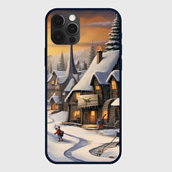 Чехол для iPhone 12 Pro Необыкновенные приключения под новый год, цвет: 3D-черный