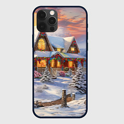 Чехол для iPhone 12 Pro Звездная полночь подарков, цвет: 3D-черный
