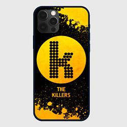 Чехол для iPhone 12 Pro The Killers - gold gradient, цвет: 3D-черный