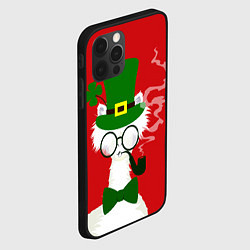 Чехол для iPhone 12 Pro Лама - альпака в день Патрика, цвет: 3D-черный — фото 2