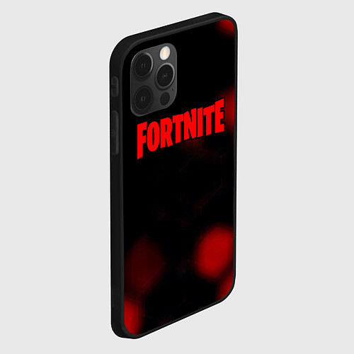 Чехол iPhone 12 Pro Fortnite the games / 3D-Черный – фото 2