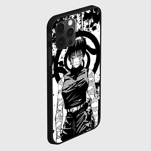 Чехол iPhone 12 Pro Маки из клана Зенин - manga / 3D-Черный – фото 2