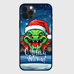 Чехол для iPhone 12 Pro Символ 2024 дракошка, цвет: 3D-черный