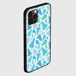 Чехол для iPhone 12 Pro Ёлочки зимнего леса, цвет: 3D-черный — фото 2