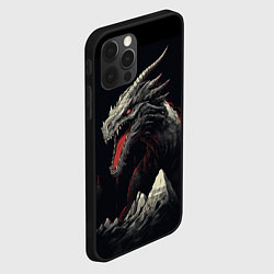 Чехол для iPhone 12 Pro Дракон морозных узоров, цвет: 3D-черный — фото 2