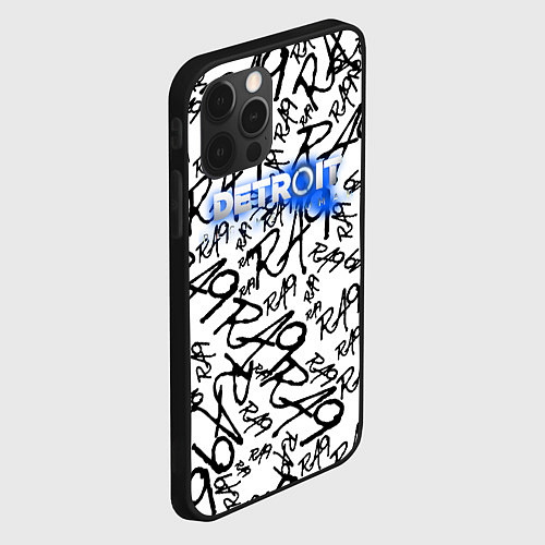 Чехол iPhone 12 Pro Detroit become human ra9 / 3D-Черный – фото 2