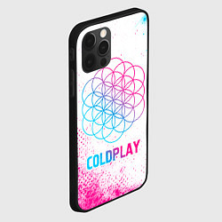 Чехол для iPhone 12 Pro Coldplay neon gradient style, цвет: 3D-черный — фото 2