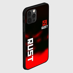 Чехол для iPhone 12 Pro Rust the game colors, цвет: 3D-черный — фото 2