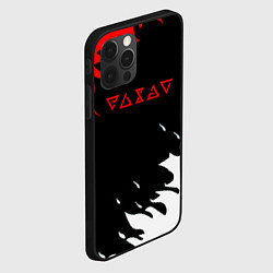 Чехол для iPhone 12 Pro The Witcher fire logo, цвет: 3D-черный — фото 2