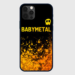 Чехол для iPhone 12 Pro Babymetal - gold gradient посередине, цвет: 3D-черный