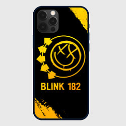 Чехол для iPhone 12 Pro Blink 182 - gold gradient, цвет: 3D-черный