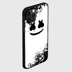 Чехол для iPhone 12 Pro Marshmello dj краски, цвет: 3D-черный — фото 2