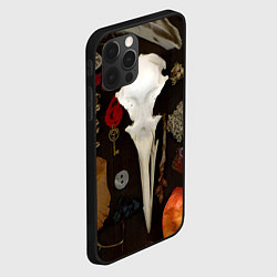 Чехол для iPhone 12 Pro Череп и физалис over, цвет: 3D-черный — фото 2
