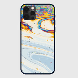 Чехол для iPhone 12 Pro Магия масляного отражения, цвет: 3D-черный