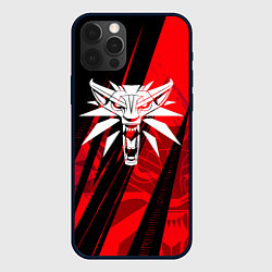 Чехол для iPhone 12 Pro The witcher - red sport, цвет: 3D-черный