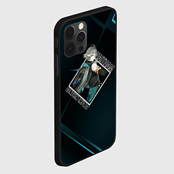 Чехол для iPhone 12 Pro Аль-Хайтам в ромбе, цвет: 3D-черный — фото 2