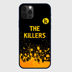 Чехол для iPhone 12 Pro The Killers - gold gradient посередине, цвет: 3D-черный