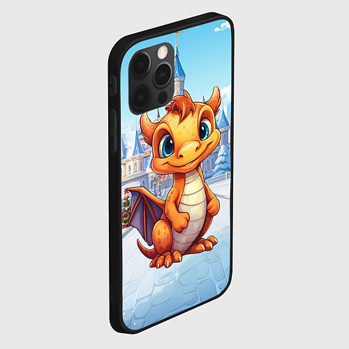 Чехол iPhone 12 Pro Маленький элемент зимнего чуда / 3D-Черный – фото 2