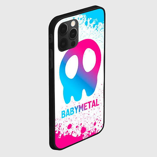 Чехол iPhone 12 Pro Babymetal neon gradient style / 3D-Черный – фото 2