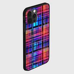 Чехол для iPhone 12 Pro Неоновый паттерн, цвет: 3D-черный — фото 2