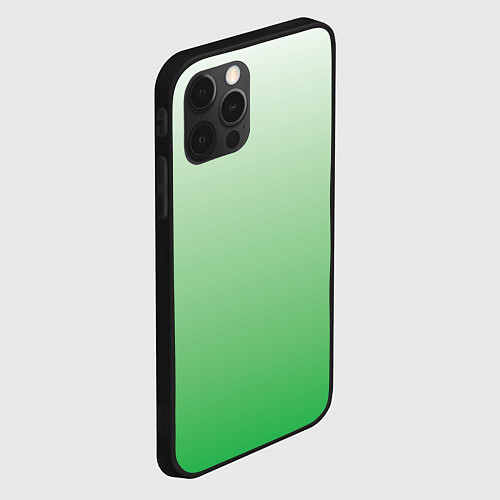 Чехол iPhone 12 Pro Лесной сон 3d зеленый градиент / 3D-Черный – фото 2