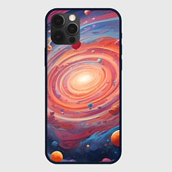 Чехол для iPhone 12 Pro Галактика в спирали, цвет: 3D-черный