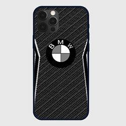 Чехол для iPhone 12 Pro BMW carbon sport, цвет: 3D-черный
