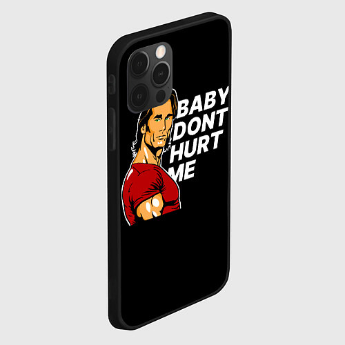 Чехол iPhone 12 Pro Baby dont hurt me - Mike OHearn / 3D-Черный – фото 2