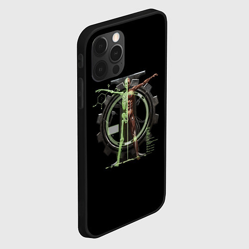 Чехол iPhone 12 Pro Магос биологис череп / 3D-Черный – фото 2