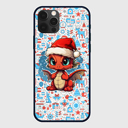 Чехол для iPhone 12 Pro 2024 год дракона, цвет: 3D-черный